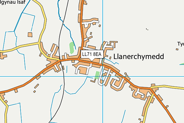 LL71 8EA map - OS VectorMap District (Ordnance Survey)