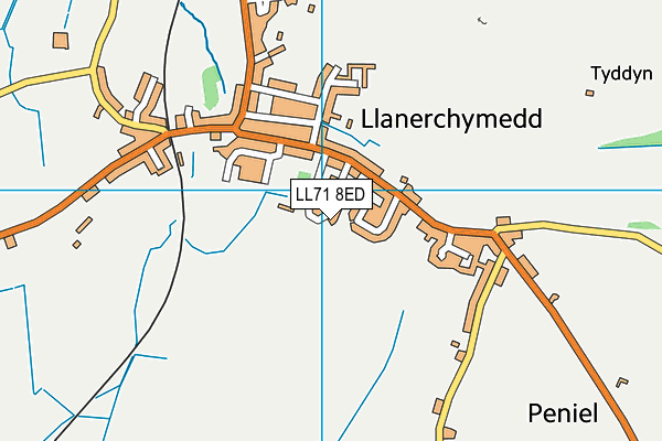 LL71 8ED map - OS VectorMap District (Ordnance Survey)