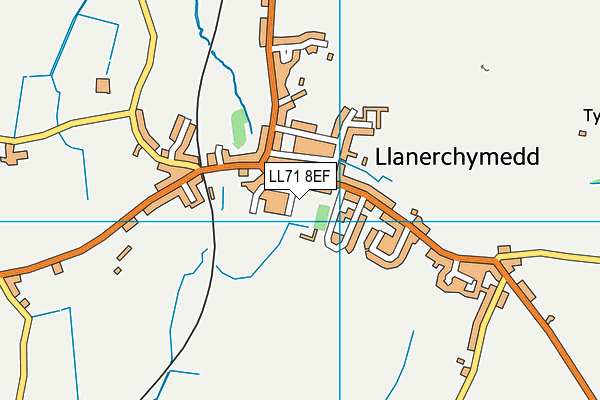 LL71 8EF map - OS VectorMap District (Ordnance Survey)