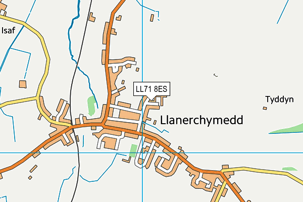 LL71 8ES map - OS VectorMap District (Ordnance Survey)