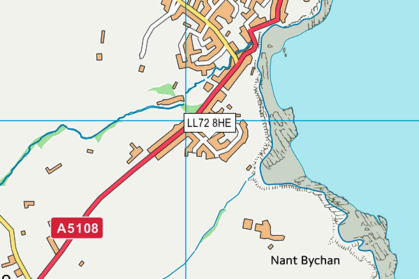 LL72 8HE map - OS VectorMap District (Ordnance Survey)