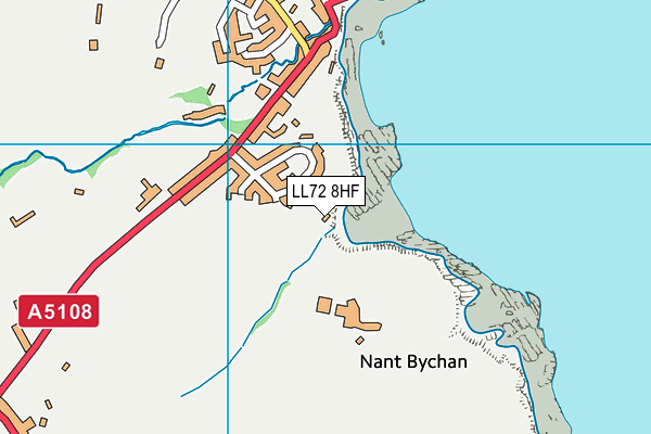 LL72 8HF map - OS VectorMap District (Ordnance Survey)