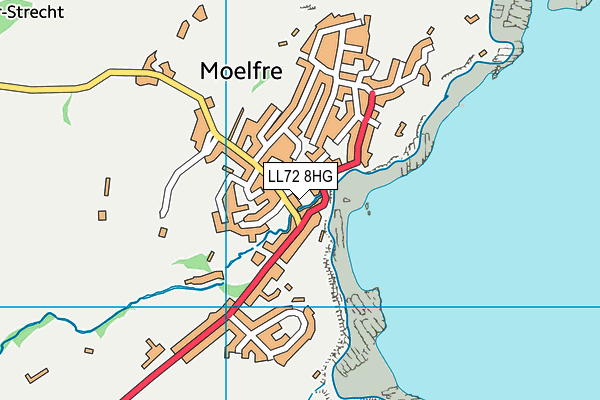 LL72 8HG map - OS VectorMap District (Ordnance Survey)