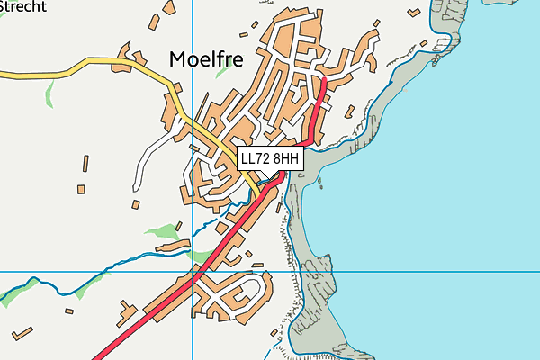 LL72 8HH map - OS VectorMap District (Ordnance Survey)