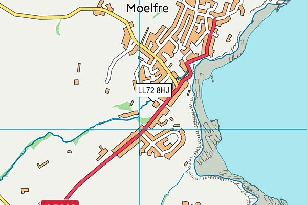 LL72 8HJ map - OS VectorMap District (Ordnance Survey)