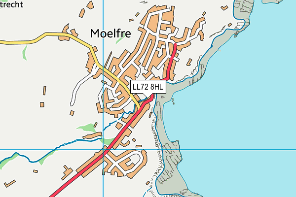 LL72 8HL map - OS VectorMap District (Ordnance Survey)