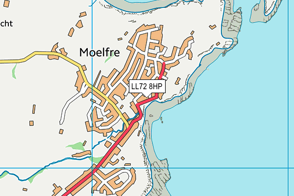 LL72 8HP map - OS VectorMap District (Ordnance Survey)