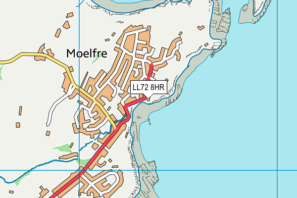 LL72 8HR map - OS VectorMap District (Ordnance Survey)