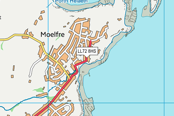 LL72 8HS map - OS VectorMap District (Ordnance Survey)