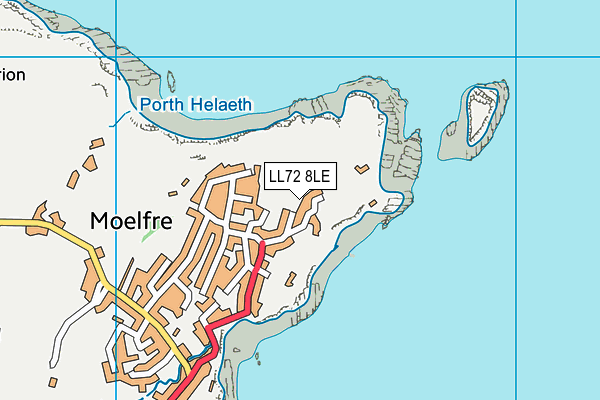 LL72 8LE map - OS VectorMap District (Ordnance Survey)
