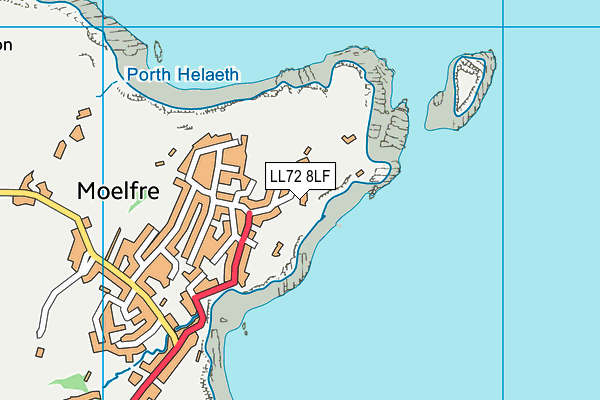 LL72 8LF map - OS VectorMap District (Ordnance Survey)