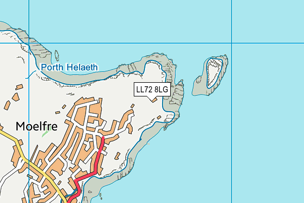 LL72 8LG map - OS VectorMap District (Ordnance Survey)