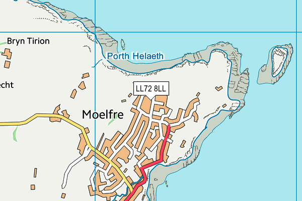 LL72 8LL map - OS VectorMap District (Ordnance Survey)