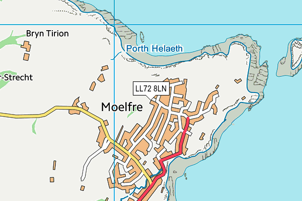 LL72 8LN map - OS VectorMap District (Ordnance Survey)