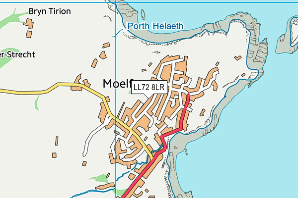 LL72 8LR map - OS VectorMap District (Ordnance Survey)