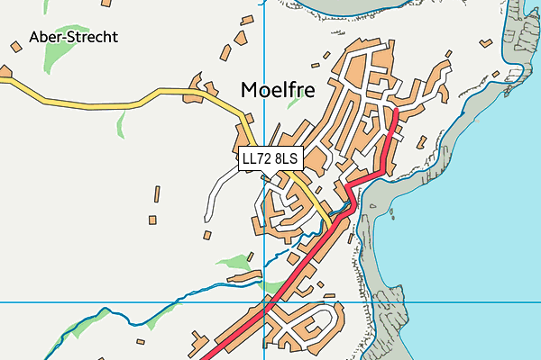 LL72 8LS map - OS VectorMap District (Ordnance Survey)