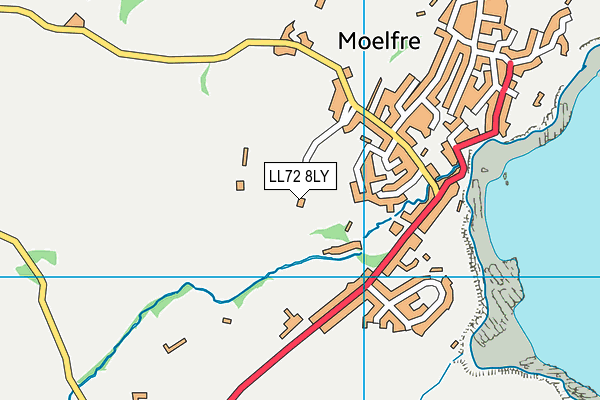 LL72 8LY map - OS VectorMap District (Ordnance Survey)