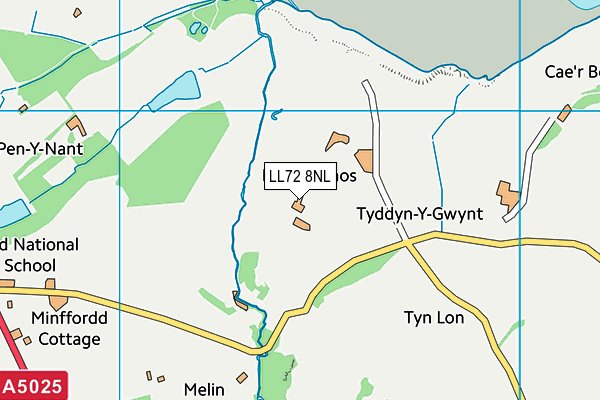 LL72 8NL map - OS VectorMap District (Ordnance Survey)