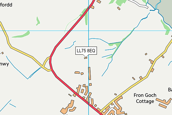 LL75 8EQ map - OS VectorMap District (Ordnance Survey)