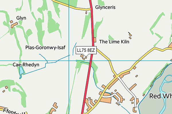 LL75 8EZ map - OS VectorMap District (Ordnance Survey)