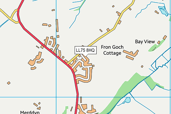 LL75 8HQ map - OS VectorMap District (Ordnance Survey)