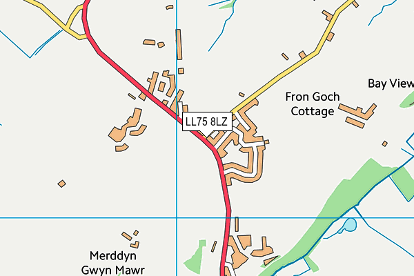 LL75 8LZ map - OS VectorMap District (Ordnance Survey)