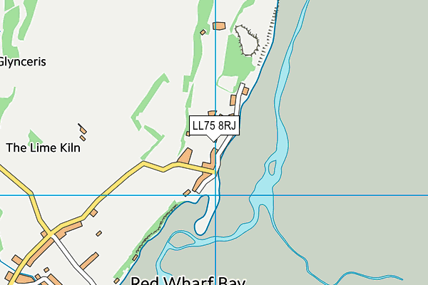 LL75 8RJ map - OS VectorMap District (Ordnance Survey)