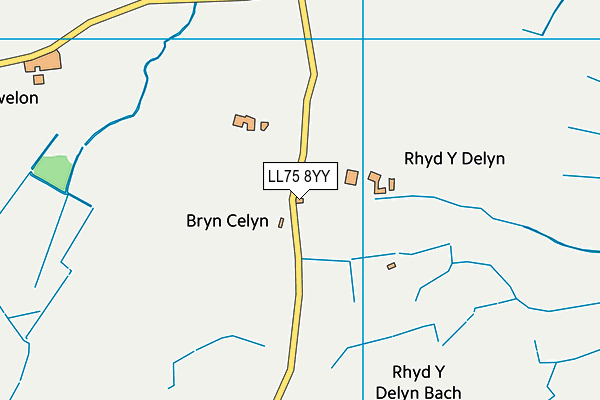 LL75 8YY map - OS VectorMap District (Ordnance Survey)