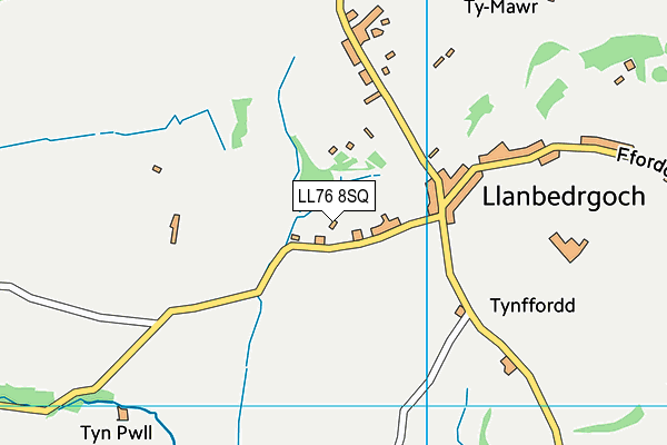 LL76 8SQ map - OS VectorMap District (Ordnance Survey)