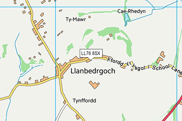 Ysgol Gynradd Llanbedrgoch map (LL76 8SX) - OS VectorMap District (Ordnance Survey)