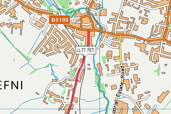LL77 7ET map - OS VectorMap District (Ordnance Survey)