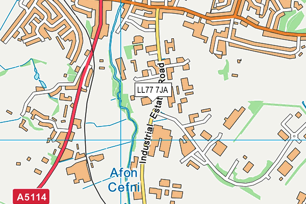 Ysgol Y Graig map (LL77 7JA) - OS VectorMap District (Ordnance Survey)