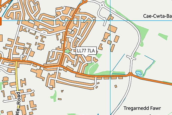 LL77 7LA map - OS VectorMap District (Ordnance Survey)