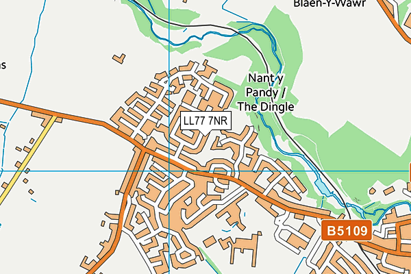 LL77 7NR map - OS VectorMap District (Ordnance Survey)