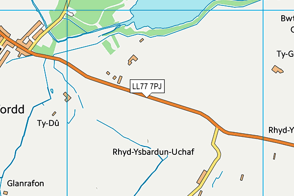 LL77 7PJ map - OS VectorMap District (Ordnance Survey)