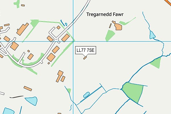 LL77 7SE map - OS VectorMap District (Ordnance Survey)