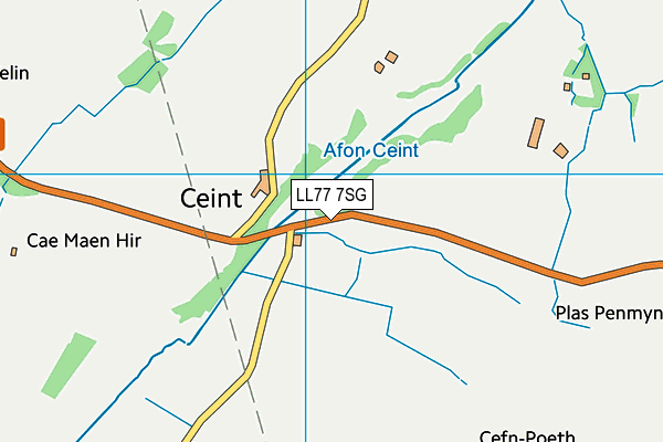 LL77 7SG map - OS VectorMap District (Ordnance Survey)