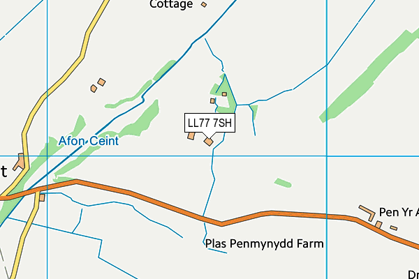 LL77 7SH map - OS VectorMap District (Ordnance Survey)