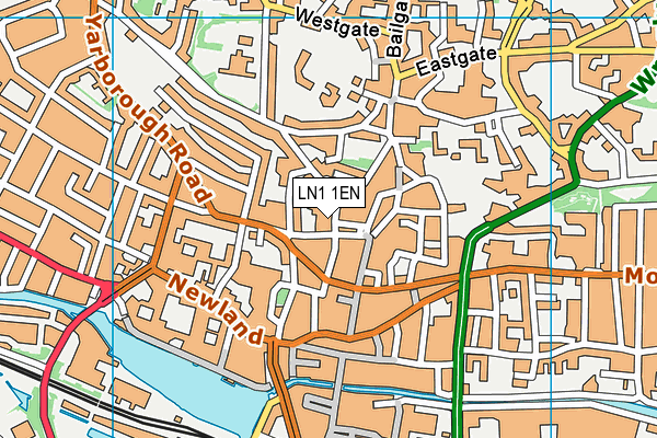 LN1 1EN map - OS VectorMap District (Ordnance Survey)