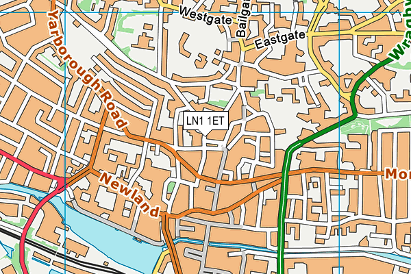 LN1 1ET map - OS VectorMap District (Ordnance Survey)