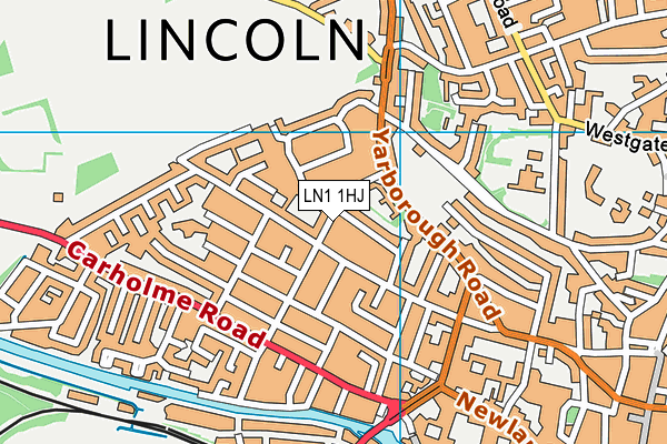 LN1 1HJ map - OS VectorMap District (Ordnance Survey)