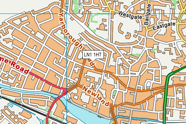 LN1 1HT map - OS VectorMap District (Ordnance Survey)