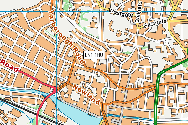 LN1 1HU map - OS VectorMap District (Ordnance Survey)