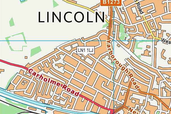 LN1 1LJ map - OS VectorMap District (Ordnance Survey)