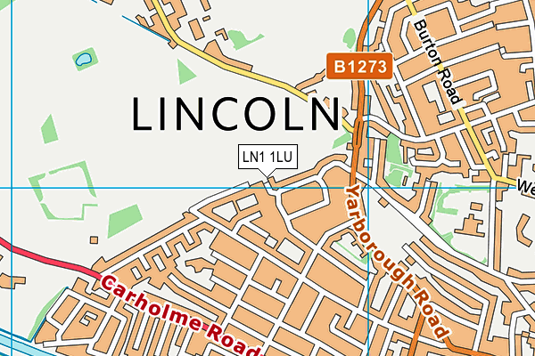 LN1 1LU map - OS VectorMap District (Ordnance Survey)