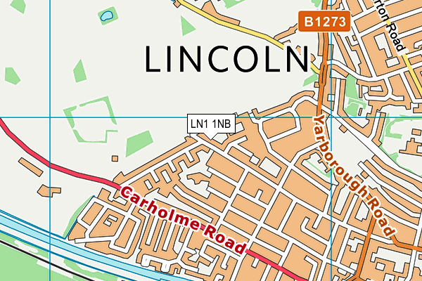 LN1 1NB map - OS VectorMap District (Ordnance Survey)
