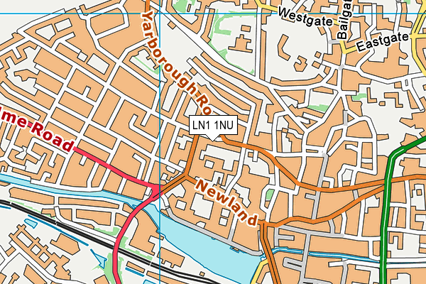 LN1 1NU map - OS VectorMap District (Ordnance Survey)
