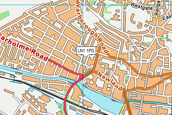 LN1 1PG map - OS VectorMap District (Ordnance Survey)