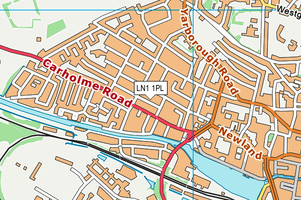 LN1 1PL map - OS VectorMap District (Ordnance Survey)