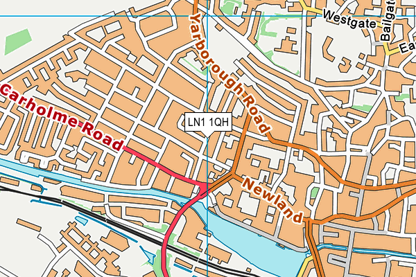 LN1 1QH map - OS VectorMap District (Ordnance Survey)